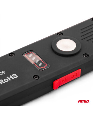 Amio - ΦΑΚΟΣ ΕΡΓΑΣΙΑΣ ΧΕΙΡΟΣ ΜΕ ΜΑΓΝΗΤΗ MICRO USB SMD LED 1200mAh 37x16x241mm - 1 ΤΕΜ. (02819/AM)