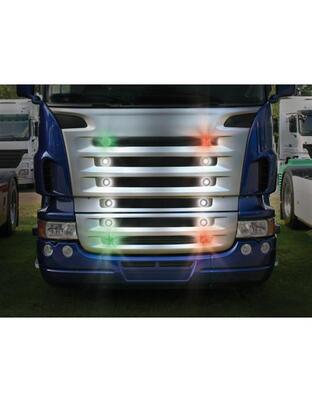 Φώτα Ογκου Φορτηγού 24V 1 Led 2τεμ Κόκκινα R-14