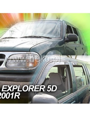 ΑΝΕΜΟΘΡΑΥΣΤΕΣ ΓΙΑ FORD EXPLORER 2 5D 1996-2001 ΖΕΥΓΑΡΙ ΑΠΟ ΕΥΚΑΜΠΤΟ ΦΙΜΕ ΠΛΑΣΤΙΚΟ HEKO - 2 ΤΕΜ.
