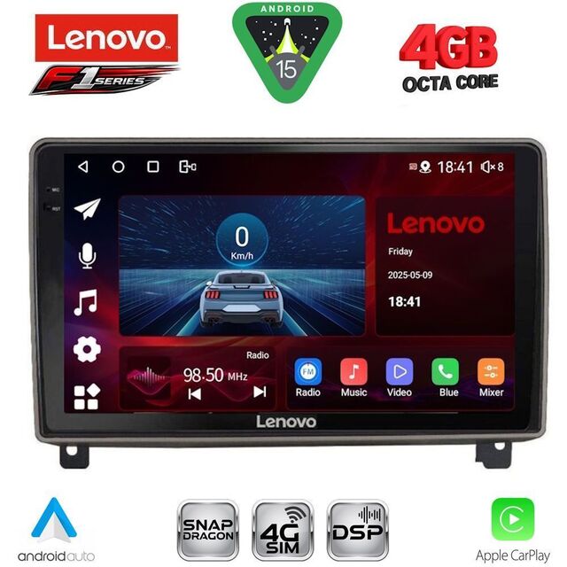 LENOVO SSQ 9517_CPA (9inc) MULTIMEDIA TABLET for PEUGEOT 407 mod. 2004-2011