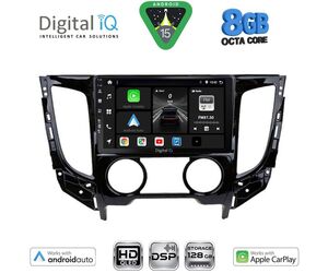 DIGITAL IQ BXF 18437_CPAA A/C (9inc) MULTIMEDIA TABLET for MITSUBISHI L200 mod. 2015-2019 with A/C
