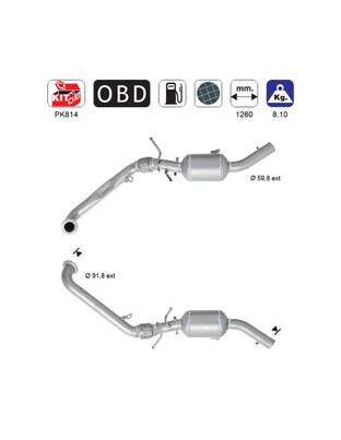 ΦΙΛΤΡΟ DPF ΣΙΛΙΚΟΝΟΥΧΟ ΚΑΡΒΙΔΙΟ SIC MERCEDES A160/A180/A200 W169/W245 2.0TD 1991cc 2004-2012