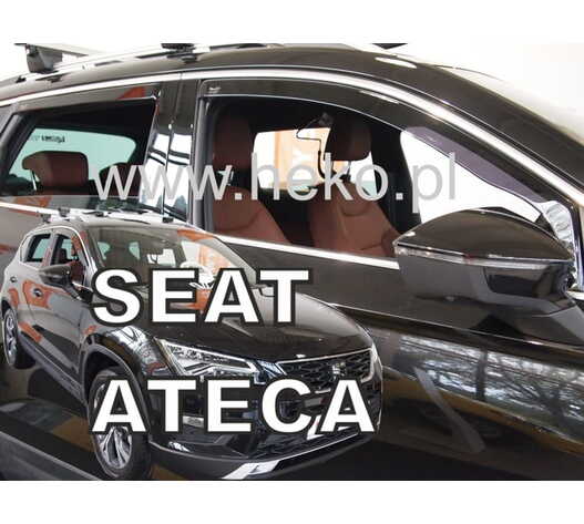 ΑΝΕΜΟΘΡΑΥΣΤΕΣ ΓΙΑ SEAT ATECA 5D 2016+ ΣΕΤ ΑΥΤΟΚΙΝΗΤΟΥ ΑΠΟ ΕΥΚΑΜΠΤΟ ΦΙΜΕ ΠΛΑΣΤΙΚΟ HEKO - 4 ΤΕΜ.