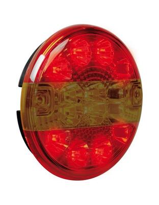 ΦΩΣ ΦΟΡΤΗΓΟΥ ΠΙΣΩ 12/24V 14LED ΚΟΚΚΙΝΟ/ΠΟΡΤΟΚΑΛΙ 3 ΧΡΗΣΕΩΝ ΣΤΡΟΓΓΥΛΟ 140mm 1ΤΕΜ.