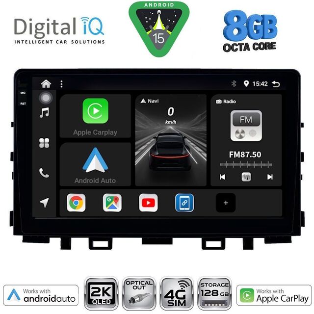 DIGITAL IQ BXK 20316_CPAA (9inc) MULTIMEDIA TABLET for KIA RIO mod. 2018-2026 – STONIC mod. 2017-2026