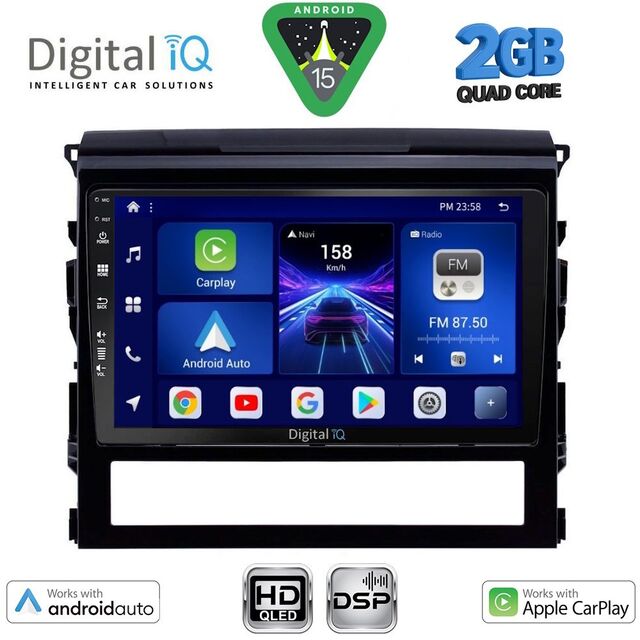 DIGITAL IQ BXC 3725_CPAA (9inc) MULTIMEDIA TABLET for TOYOTA LANDCRUISER mod. 2016-2019
