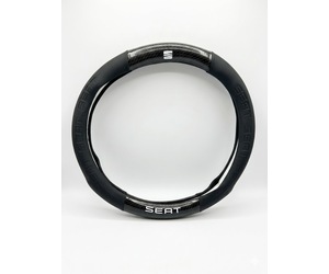 Κάλυμμα τιμονιού δερματίνη/look carbon 38cm - Seat