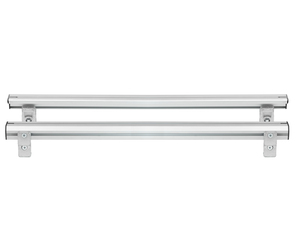 ΒΑΣΕΙΣ ΣΤΗΡΙΞΗΣ ΑΛΟΥΜΙΝΙΟΥ TBR FIXING PROFILE KIT M 116,6 cm ΣΕ ΑΣΗΜΙ ΧΡΩΜΑ ΜΕ ΥΠΟΔΟΧΕΣ T-SYSTEM ΓΙΑ ΜΠΑΡΕΣ TBR ΚΑΡΟΤΣΑΣ ΣΕ PICKUP ΚΑΙ ΑΓΡΟΤΙΚΑ ΟΧΗΜΑΤΑ MENABO - 2 ΤΕΜ.