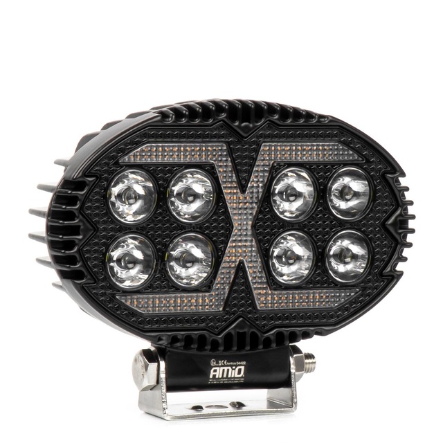 Amio - Προβολέας Εργασίας LED AWL78 SPOT 45W 2400lm 6500K με Λευκό + Κίτρινο φώς προειδοποίησης  9/36V - 1 τεμ. (04422/AM)