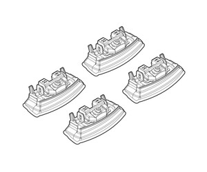ΑΚΡΑ ΓΙΑ ΜΠΑΡΕΣ NORDRIVE ΓΙΑ KIA CEED 05/12+ KIT