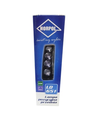 DRL HOR64 12/24V ΠΡΟΣΘΕΤΟ DAYTIME ΔΙΕΘΝΗ ΜΕ 4LED 0,5W 181x48mm ΜΑΥΡΟ 1ΤΕΜ