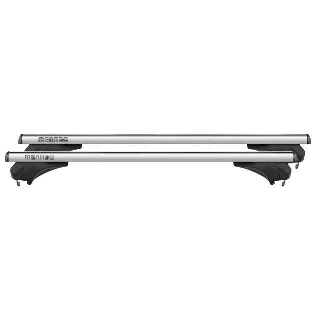 MENABO ΜΠΑΡΕΣ ΑΛΟΥΜΙΝΙΟΥ ARIEM XL 131.5 cm ΣΕ ΑΣΗΜΙ ΧΡΩΜΑ ΓΙΑ DFSK Glory S60 5 doors 2019> ΜΕ RAISED RAILS - 2 ΤΕΜ. (14710/MB)