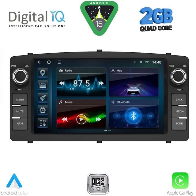 DIGITAL IQ BLD 210_CPA (7" DECK) MULTIMEDIA OEM for TOYOTA COROLLA mod. 2000-2006