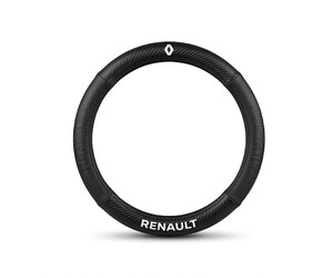 Κάλυμμα τιμονιού δερματίνη/look carbon 38cm - Renault