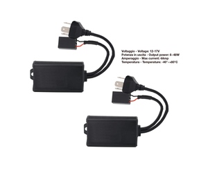ΑΝΤΙΣΤΑΣΗ CAN-BUS ΓΙΑ LED ΚΙΤ H4  12V (ΑΝΤΙΣΤΑΣΗ-ΨΕΥΤΗΣ-CANCELLER) SIMONI RACING - 2 TEM.