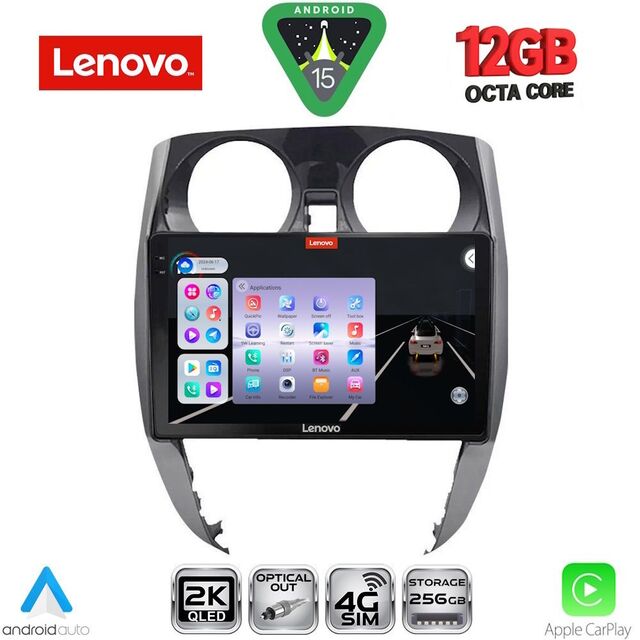 LENOVO SSZ 12464_CPA (10inc) MULTIMEDIA TABLET for NISSAN NOTE mod. 2012-2020