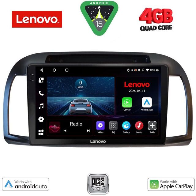LENOVO LVE 8457BL_CPAA (9inc) MULTIMEDIA TABLET for NISSAN MICRA K12 mod. 2002-2010  (BLACK)