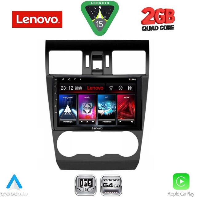 LENOVO LVD 2663B_CPA (9inc) MULTIMEDIA TABLET for SUBARU FORESTER - IMPREZA - XV mod. 2013-2019