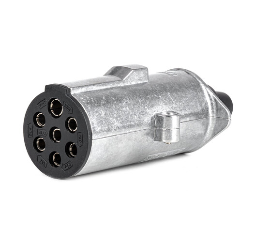 Amio – Πρίζα Κοτσαδόρου 24V 7PIN Type N Αλουμινίου Heavy Duty για Ασφαλή Σύνδεση & Καθημερινή Χρήση – 1 Τεμ. (04790/AM)