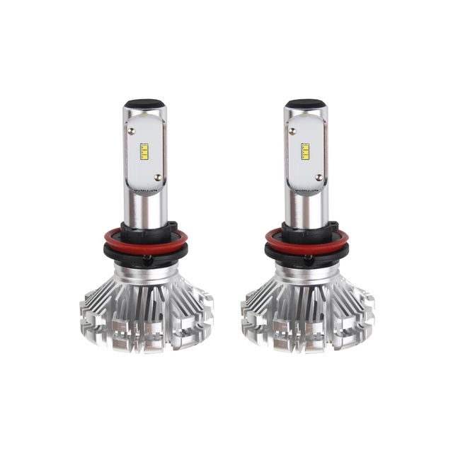 Amio - Λαμπτήρες SX SERIES τύπου H8/H9/H11 τάση λειτουργίας 6/12V απόδοσης 40W 6000K 3200lm με ενσωματωμένη ψύκτρα για Επιβατικά Αυτοκίνητα και Μοτοσυκλέτες - 2 τεμ. (01066/AM)