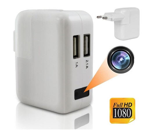 ΦΟΡΤΙΣΤΗΣ USB ΑΝΤΑΠΤΟΡΑΣ ΜΕ ΚΑΤΑΓΡΑΦΙΚΗ ΚΡΥΦΗ ΚΑΜΕΡΑ 1080p TY1816-19