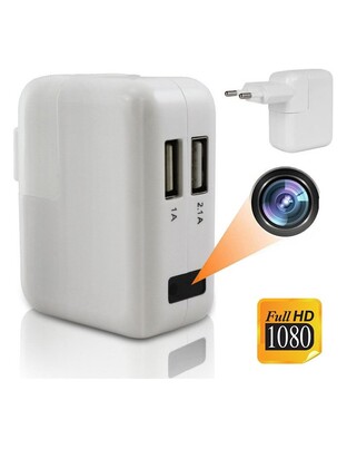 ΦΟΡΤΙΣΤΗΣ USB ΑΝΤΑΠΤΟΡΑΣ ΜΕ ΚΑΤΑΓΡΑΦΙΚΗ ΚΡΥΦΗ ΚΑΜΕΡΑ 1080p TY1816-19