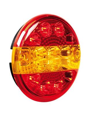 ΦΩΣ ΦΟΡΤΗΓΟΥ ΠΙΣΩ 12/24V 14LED ΚΟΚΚΙΝΟ/ΠΟΡΤΟΚΑΛΙ 3 ΧΡΗΣΕΩΝ ΣΤΡΟΓΓΥΛΟ 140mm 1ΤΕΜ.