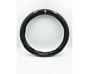 Κάλυμμα τιμονιού δερματίνη/look carbon 38cm - Peugeot