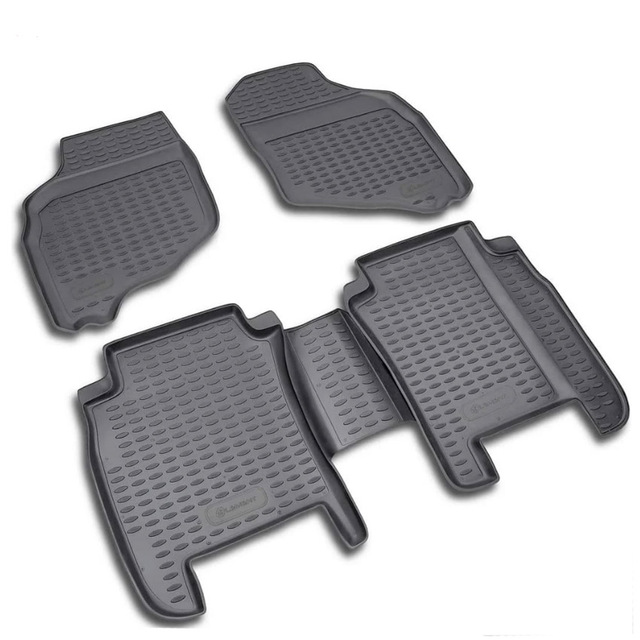 ΠΑΤΑΚΙΑ ΣΕ ΣΚΑΦΗ TPE ΛΑΣΤΙΧΟ ΓΙΑ HONDA JAZZ 5D 2002-2008   ΣΕ ΜΑΥΡΟ ΧΡΩΜΑ NOVLINE - 4 ΤΕΜ.