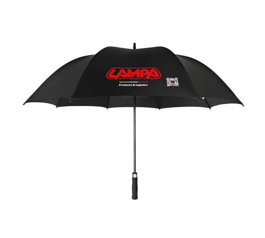 ΟΜΠΡΕΛΑ PROMO 129 Φ129cm ΑΝΤΙΑΝΕΜΙΚΗ ΜΕ ΑΥΤΟΜΑΤΟ ΑΝΟΙΓΜΑ ΛΟΓΟΤΥΠΟ LAMPA ΣΕ ΜΑΥΡΟ ΧΡΩΜΑ LAMPA - 1 ΤΕΜ.
