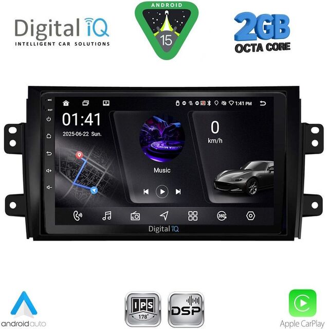 DIGITAL IQ RSF 4688_CPA (9inc) MULTIMEDIA TABLET for FIAT SEDICI – SUZUKI SX4 mod. 2005-2013