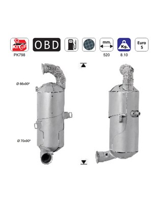 ΦΙΛΤΡΟ DPF ΣΙΛΙΚΟΝΟΥΧΟ ΚΑΡΒΙΔΙΟ SIC CITROEN C3/C4/BERLINGO - PEUGEOT PARTNER/207/208/301/308 1.6TD