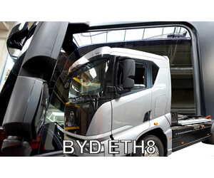 Heko - Ανεμοθραύστες Παραθύρων Για BYD ETH8 2023 > 2πορτο υλικό Acrylic Χρώμα Φιμέ - 2 τεμ. (ΑΝΕΜ.11301/TRUCK)