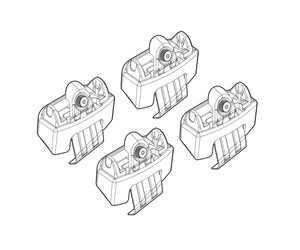 ΑΚΡΑ ΓΙΑ ΜΠΑΡΕΣ NORDRIVE ΓΙΑ KIA RIO 5D 9/11+ KIT