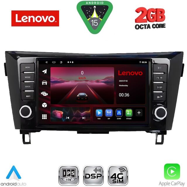 LENOVO LVF 5467_CPA (9inc) MULTIMEDIA TABLET for NISSAN QASHQAI - XTRAIL mod. 2014-2021
