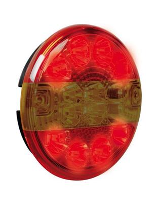 ΦΩΣ ΦΟΡΤΗΓΟΥ ΠΙΣΩ 12/24V 14LED ΚΟΚΚΙΝΟ/ΠΟΡΤΟΚΑΛΙ 3 ΧΡΗΣΕΩΝ ΣΤΡΟΓΓΥΛΟ 140mm 1ΤΕΜ.