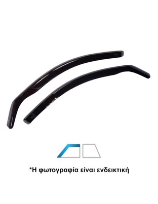 ΑΝΕΜΟΘΡΑΥΣΤΕΣ ΓΙΑ RENAULT TRAFIC 2 2D 2001-2014 ΖΕΥΓΑΡΙ VAN ΑΠΟ ΕΥΚΑΜΠΤΟ ΦΙΜΕ ΠΛΑΣΤΙΚΟ HEKO - 2 ΤΕΜ.