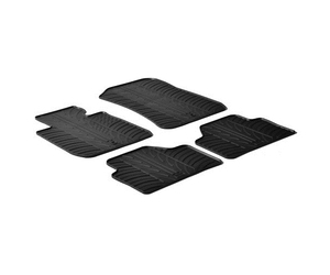 LAMPA - ΠΑΤΑΚΙΑ ΑΥΤΟΚΙΝΗΤΟΥ ΑΠΟ ΛΑΣΤΙΧΟ ΓΙΑ BMW X1 E87 10/2009-10/2015 ΣΕ ΜΑΥΡΟ ΧΡΩΜΑ ME ΚΟΥΜΠΩΜΑΤΑ - 4 ΤΕΜ.