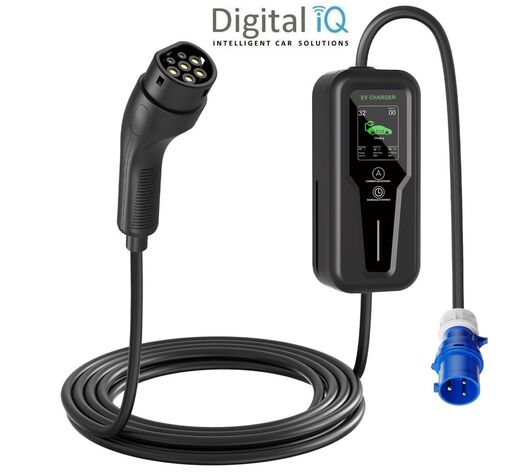 DIQ EV PRT 32007 (PORTABLE EV CHARGER TYPE 2 PEVC32A01 - 32A - 7kW)