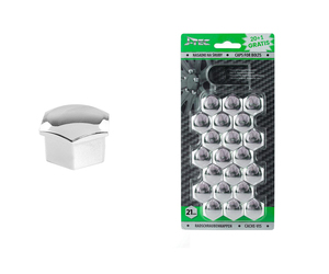 Amio - ΚΑΠΑΚΙΑ ΜΠΟΥΛΟΝΙΩΝ 21mm ΧΡΩΜΙΟ - 21 ΤΕΜ. (G21308/AM)