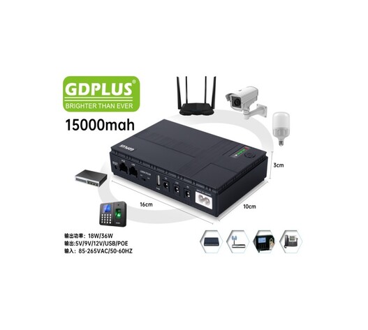 ΠΟΛΥΛΕΙΤΟΥΡΓΙΚΟ POWER BANK 18W/15.000mAh GD-03802