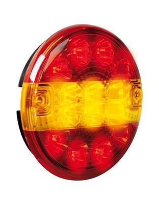ΦΩΣ ΦΟΡΤΗΓΟΥ ΠΙΣΩ 12/24V 14LED ΚΟΚΚΙΝΟ/ΠΟΡΤΟΚΑΛΙ 3 ΧΡΗΣΕΩΝ ΣΤΡΟΓΓΥΛΟ 140mm 1ΤΕΜ.