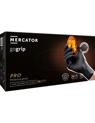 Amio - ΓΑΝΤΙΑ ΝΙΤΡΙΛΙΟΥ MERCATOR GOGRIP ΣΕ ΜΑΥΡΟ ΧΡΩΜΑ LARGE (L) - 50 ΤΕΜ. (MER20311/AM)