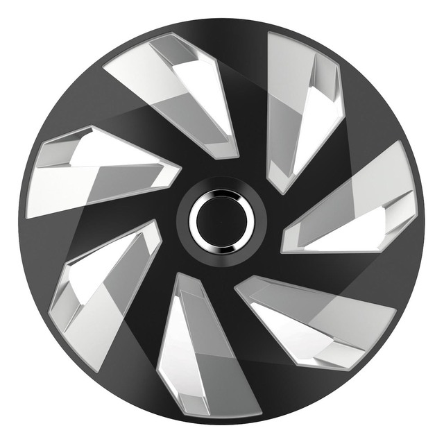 Amio - ΤΑΣΙΑ 16" HUBCAP VECTOR RC SILVER BLACK - 4 ΤΕΜ. (5247/AM)
