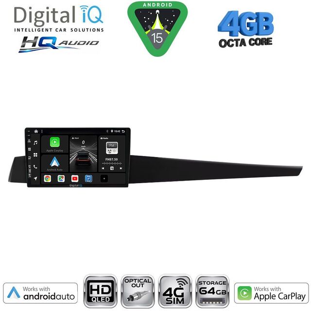 DIGITAL IQ BXK 19552_CPAA (10inc) MULTIMEDIA TABLET for RENAULT LAGUNA mod. 2007-2015