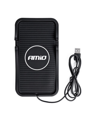 Amio - ΠΑΝΕΛ ΑΣΥΡΜΑΤΗΣ ΦΟΡΤΙΣΗΣ ΚΙΝΗΤΟΥ 3A 15W 186x103mm - 1 TEM. (03145/AM)