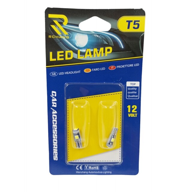 RCHANG LED ΨΕΙΡΕΣ ΑΥΤΟΚΙΝΗΤΟΥ ΛΕΥΚΟ ΦΩΣ T5/12V W14040