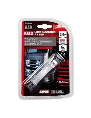 ΦΩΣ ΦΟΡΤΗΓΟΥ 6LED ΛΕΥΚΟ 24V 100mm
