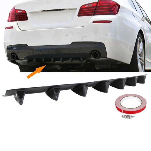 Diffuser Πίσω Προφυλακτήρα look carbon γυαλιστερό Universal