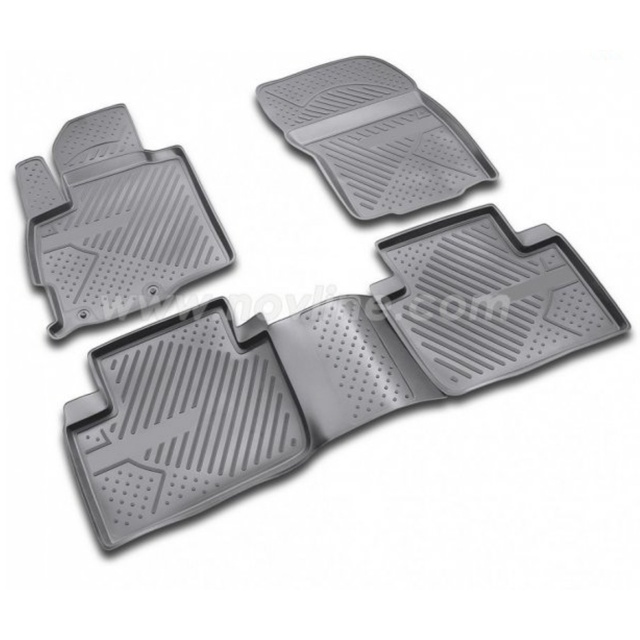 ΠΑΤΑΚΙΑ ΣΕ ΣΚΑΦΗ TPE ΛΑΣΤΙΧΟ ΓΙΑ CITROEN C-CROSSER 5D 2008-2014  ΣΕ ΜΑΥΡΟ ΧΡΩΜΑ NOVLINE - 4 ΤΕΜ.